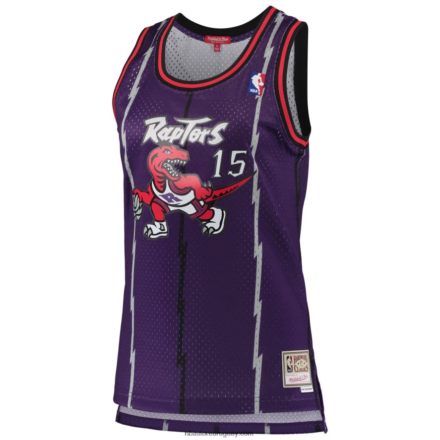 toronto raptors vince carter mitchell & ness púrpura clásico de madera dura swingman jersey 6L080N8870 NBA