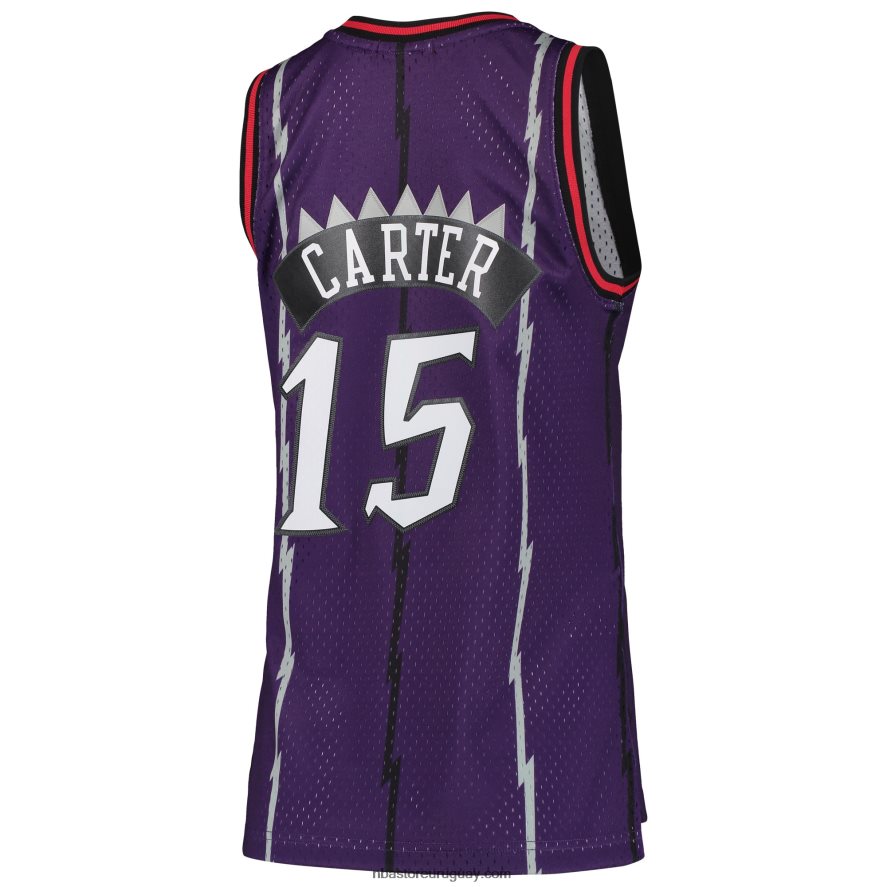 toronto raptors vince carter mitchell & ness púrpura clásico de madera dura swingman jersey 6L080N8870 NBA