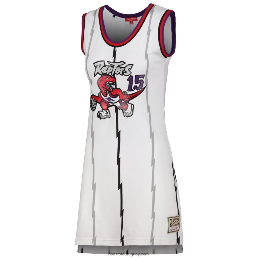 toronto raptors vince carter white 1998 hardwood classics nombre y número jugador jersey vestido 6L080N8795 NBA