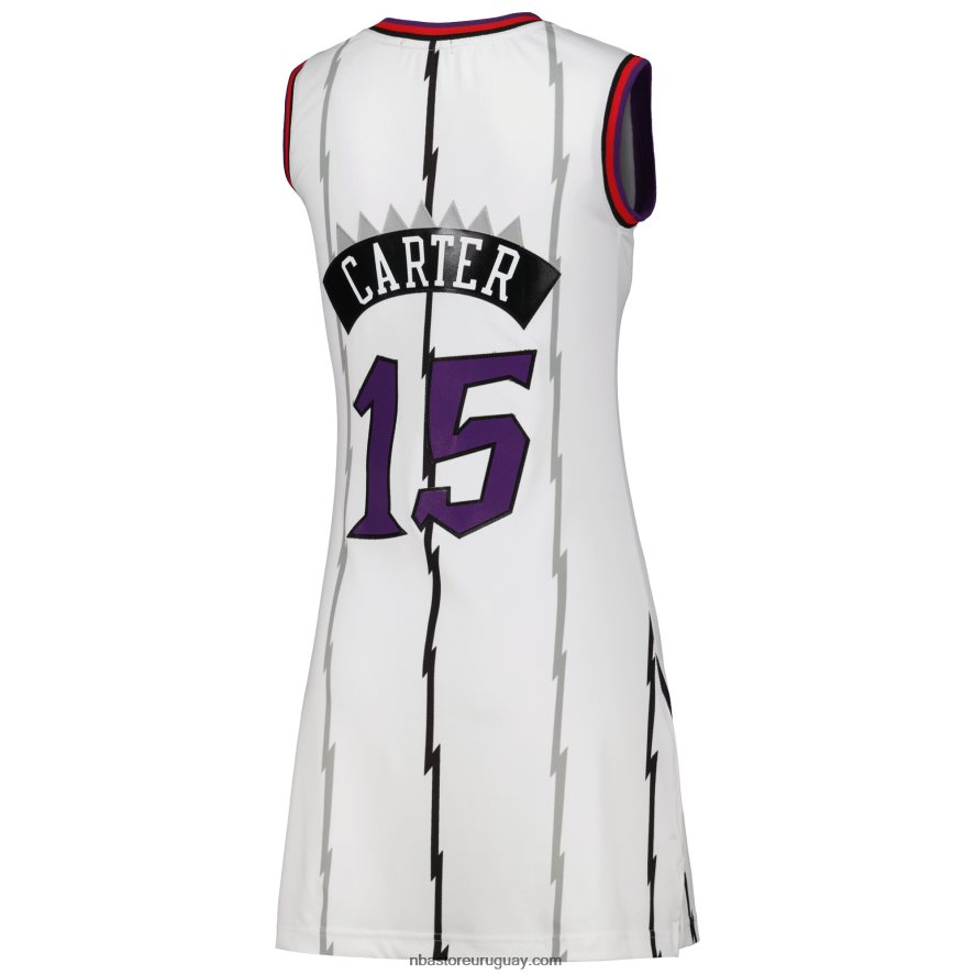toronto raptors vince carter white 1998 hardwood classics nombre y número jugador jersey vestido 6L080N8795 NBA
