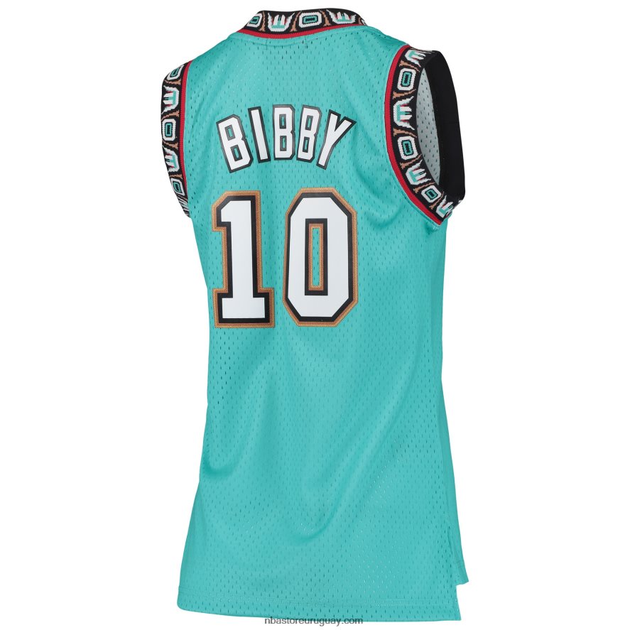 vancouver grizzlies mike bibby mitchell & ness turquesa clásico de madera dura swingman jersey 6L080N10086 NBA