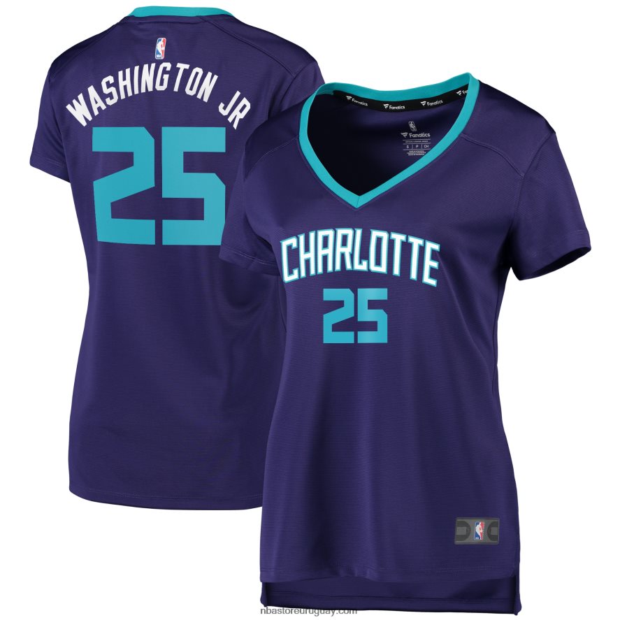 charlotte hornets pj washington jr. camiseta de jugador de réplica de ruptura rápida morada 6L080N11457 NBA