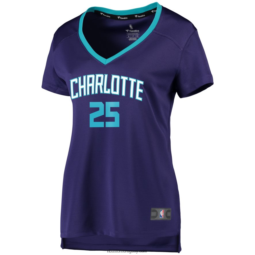 charlotte hornets pj washington jr. camiseta de jugador de réplica de ruptura rápida morada 6L080N11457 NBA