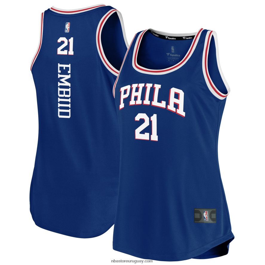 philadelphia 76ers joel embiid royal fast break camiseta sin mangas del equipo 6L080N8952 NBA