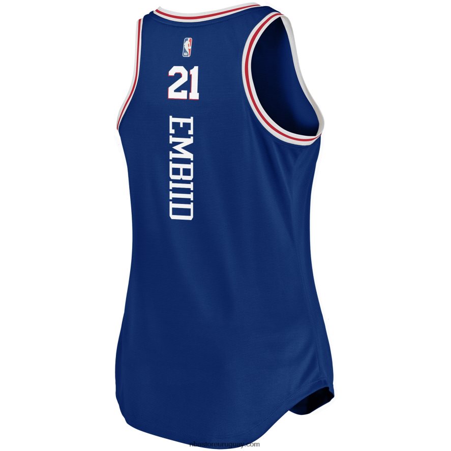 philadelphia 76ers joel embiid royal fast break camiseta sin mangas del equipo 6L080N8952 NBA