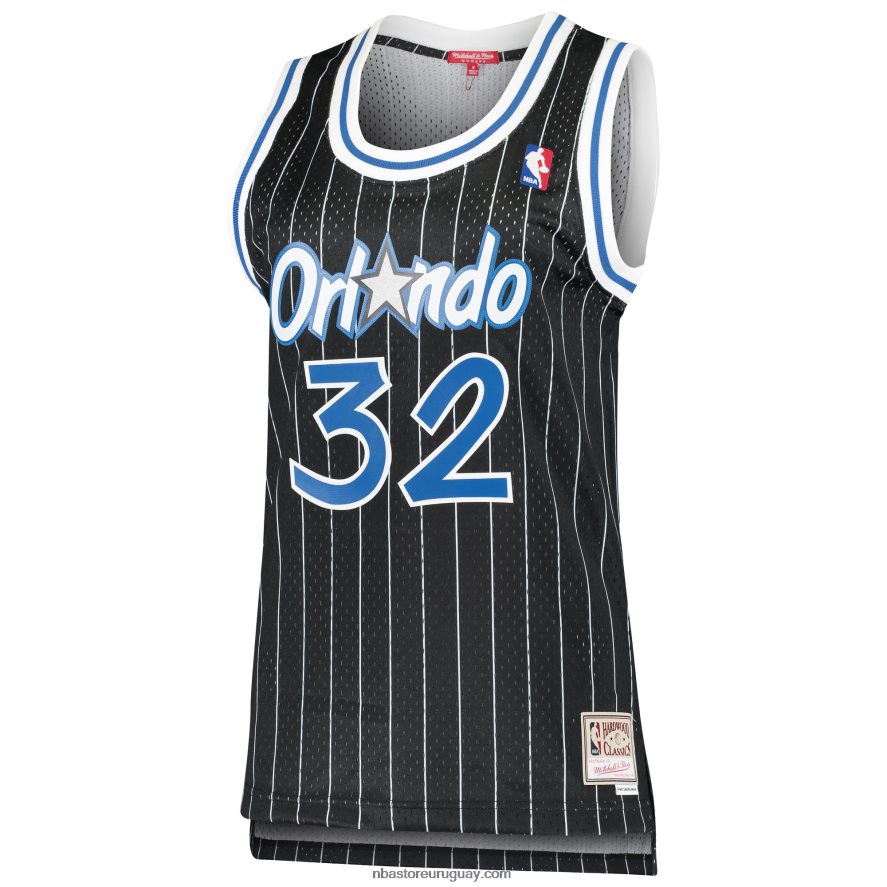orlando magic shaquille o\'neal mitchell & ness negro hardwood classics swingman jersey 6L080N9688 NBA