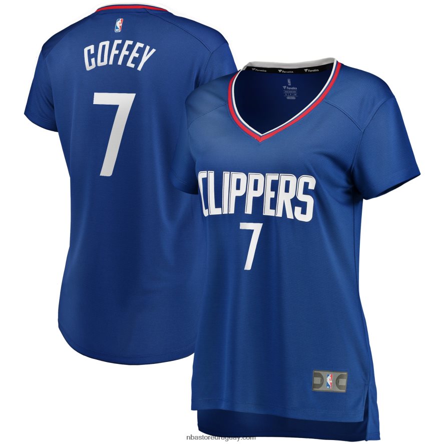 la clippers amir coffey royal fast break replica playera de jugador 6L080N14011 NBA