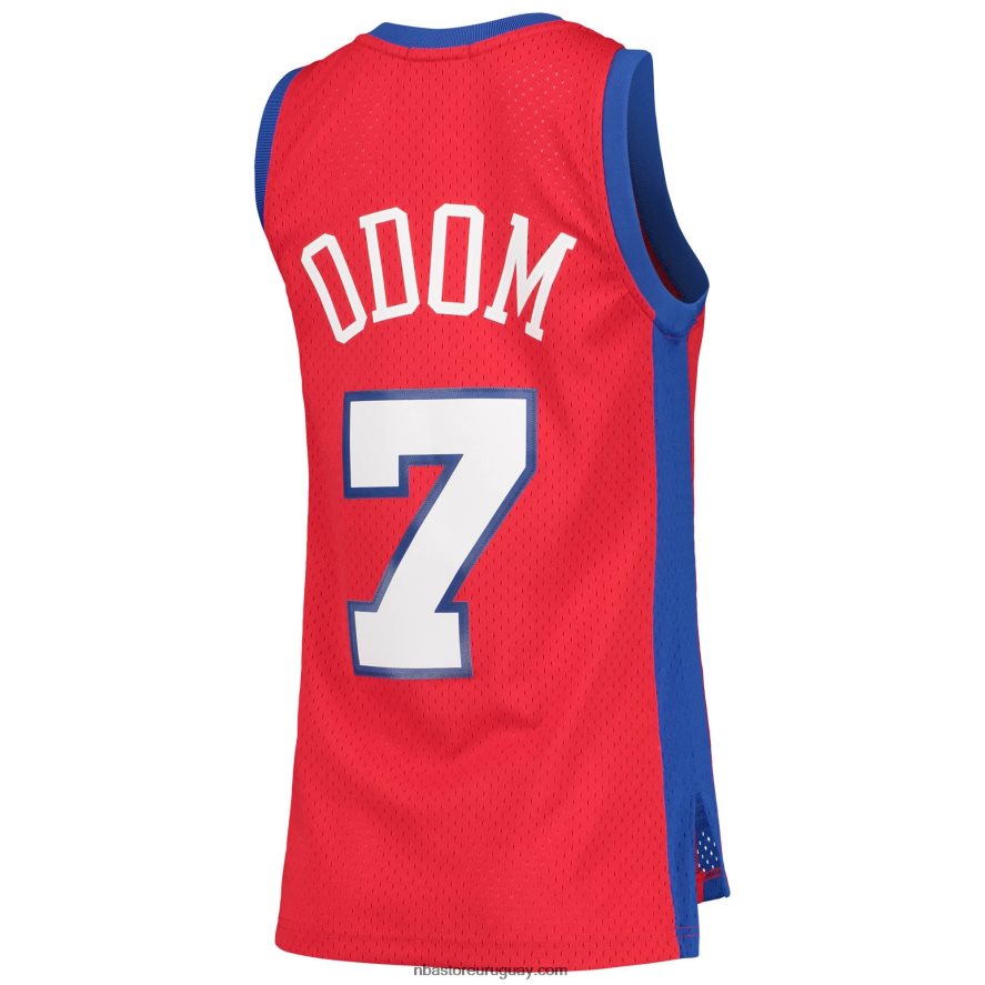 la clippers lamar odom mitchell & ness rojo hardwood classics swingman jersey 6L080N15296 NBA