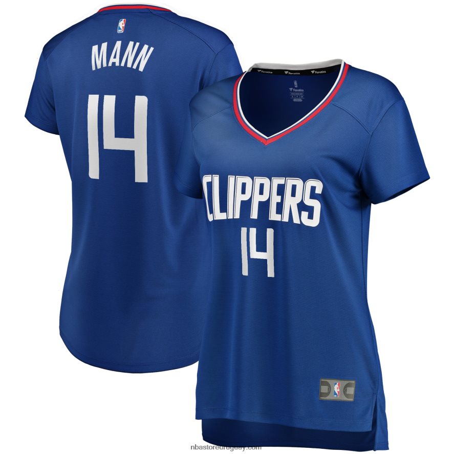 la clippers terance mann royal fast break replica playera de jugador 6L080N12532 NBA