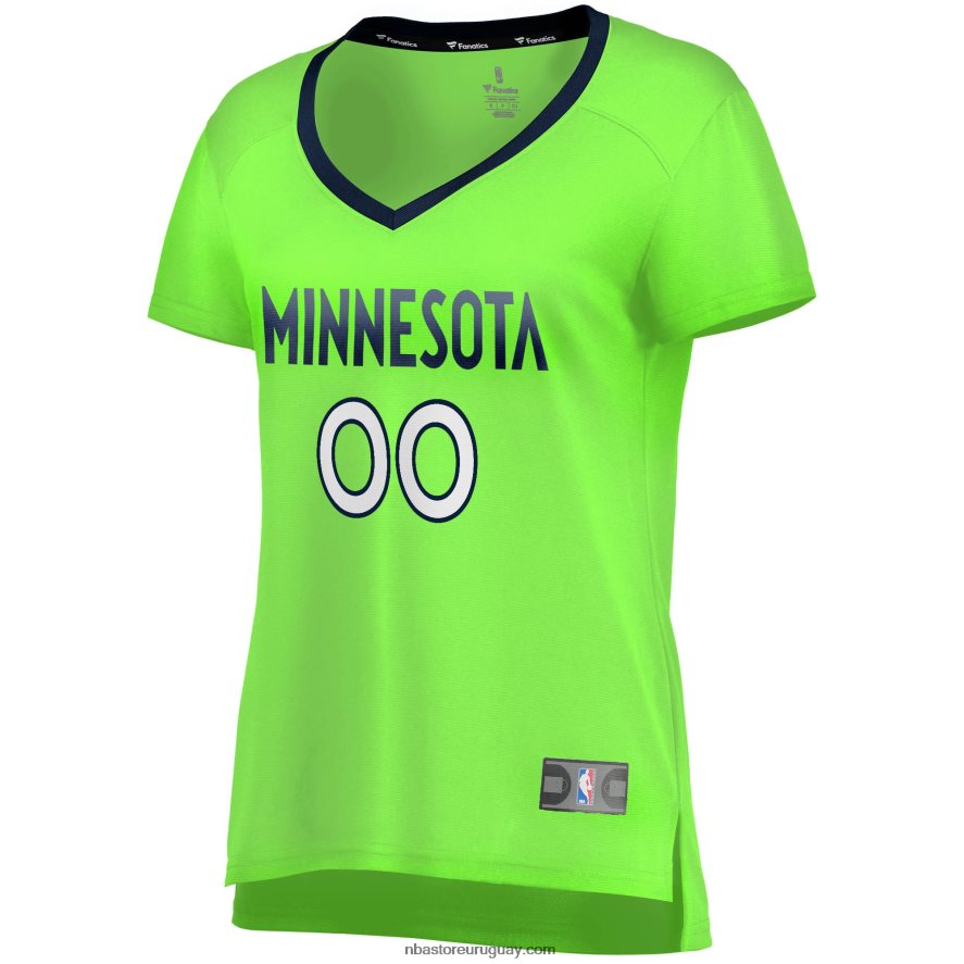 Minnesota Timberwolves réplica de camiseta personalizada verde Fast Break 6L080N13273 NBA