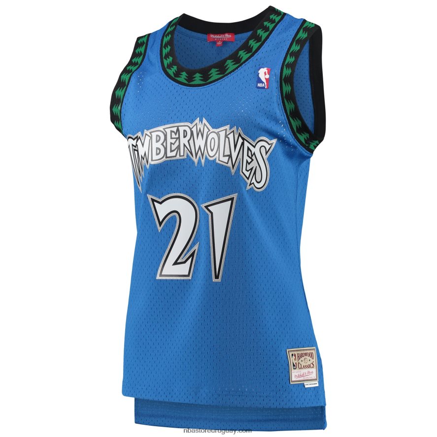 minnesota timberwolves kevin garnett mitchell & ness blue hardwood classics swingman jersey 6L080N10017 NBA