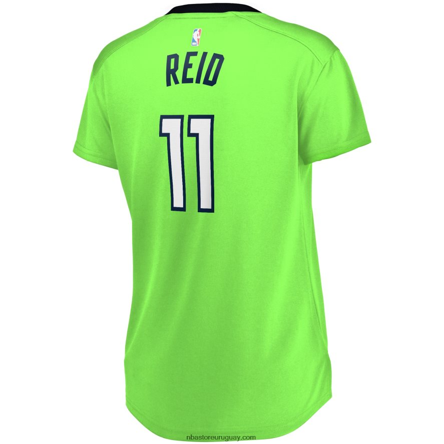 minnesota timberwolves naz reid camiseta réplica verde fast break 6L080N13465 NBA