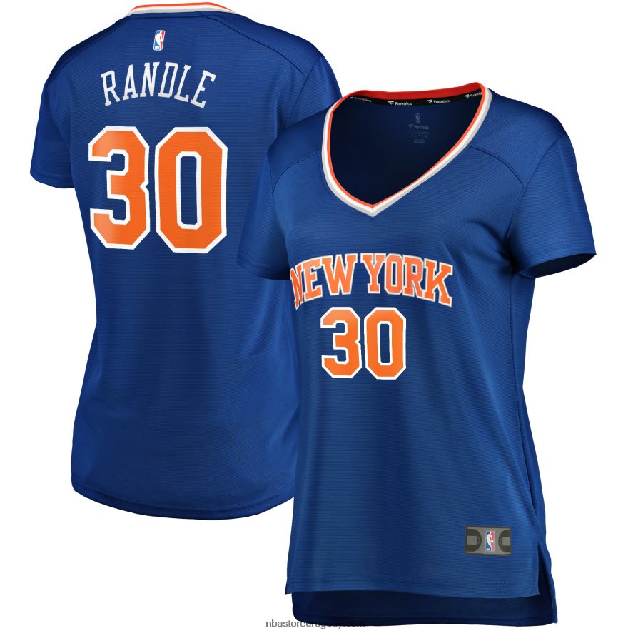 New York Knicks Julius Randle Réplica de camiseta azul de jugador Fast Break 6L080N8971 NBA