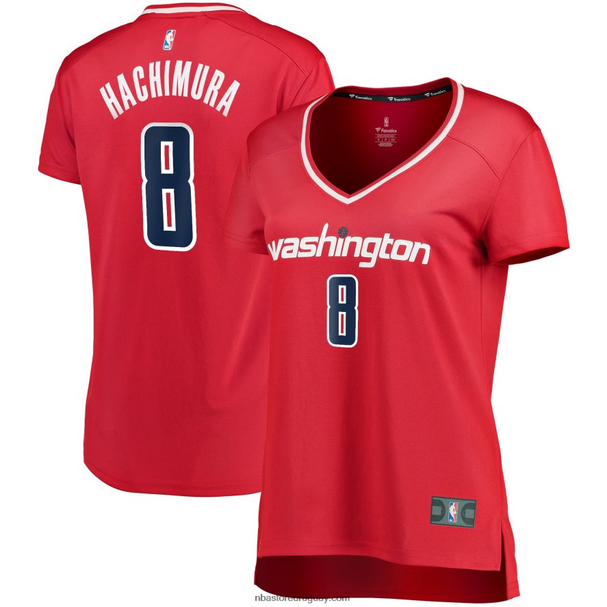 Washington Wizards Rui Hachimura Réplica de camiseta roja Fast Break 6L080N13441 NBA