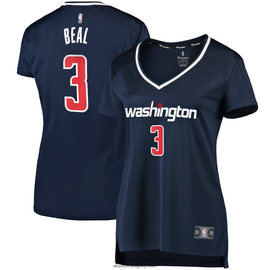 Washington Wizards bradley beal camiseta de jugador de ruptura rápida azul marino 6L080N11401 NBA