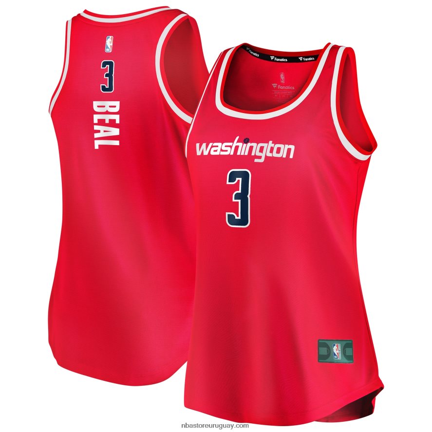 Washington Wizards bradley beal camiseta roja del tanque del equipo de descanso rápido 6L080N10003 NBA