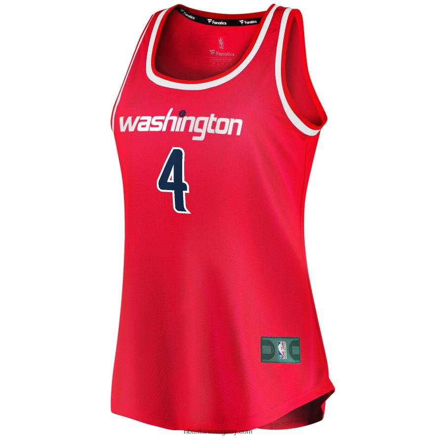 Washington Wizards russell westbrook camiseta roja de tanque de descanso rápido 6L080N10268 NBA