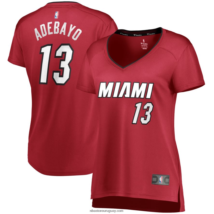 réplica de camiseta roja miami heat bam adebayo fast break 6L080N10614 NBA
