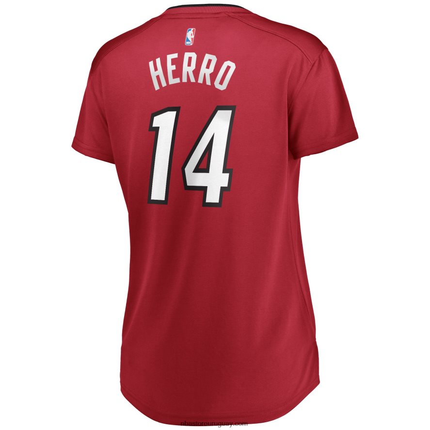 réplica de camiseta roja miami heat tyler herro fast break 6L080N10769 NBA