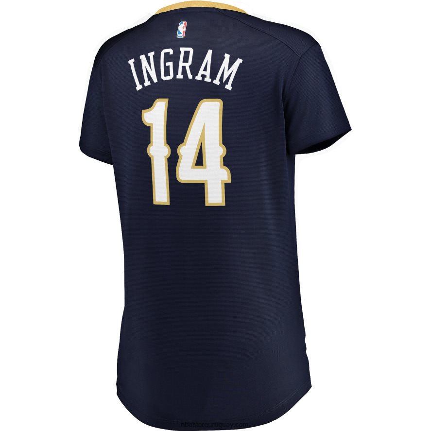 New Orleans Pelicans Brandon Ingram Navy Fast Break Replica Jersey 6L080N9616 NBA