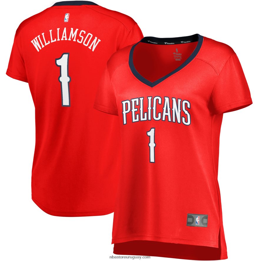New Orleans Pelicans Zion Williamson Réplica De Camiseta Roja Fast Break Réplica 6L080N9357 NBA