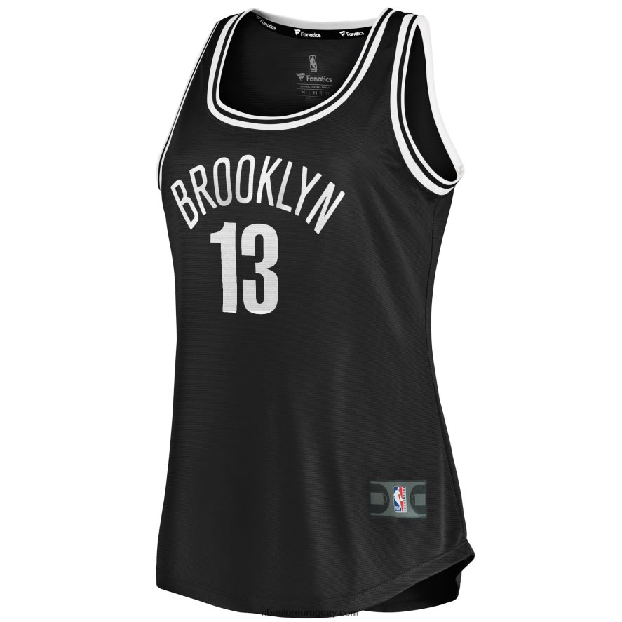 brooklyn nets james harden camiseta negra de tanque de ruptura rápida 6L080N10316 NBA