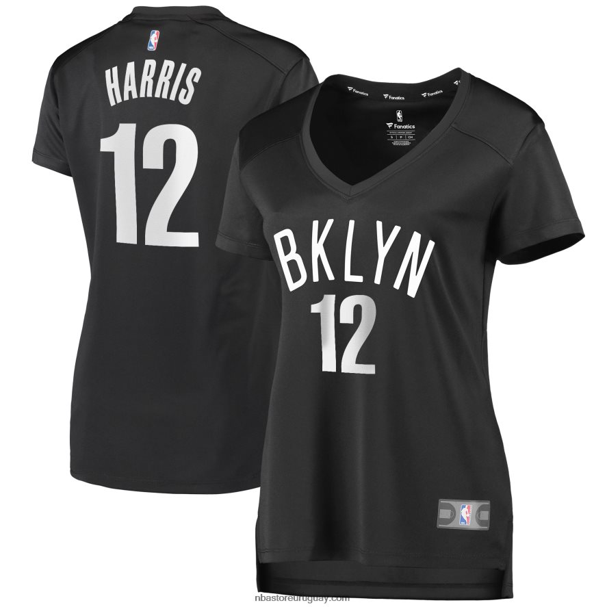 brooklyn nets joe harris camiseta de jugador de quiebre rápido de carbón 6L080N14227 NBA