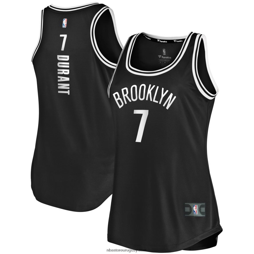 brooklyn nets kevin durant camiseta negra de tanque de descanso rápido 6L080N9122 NBA