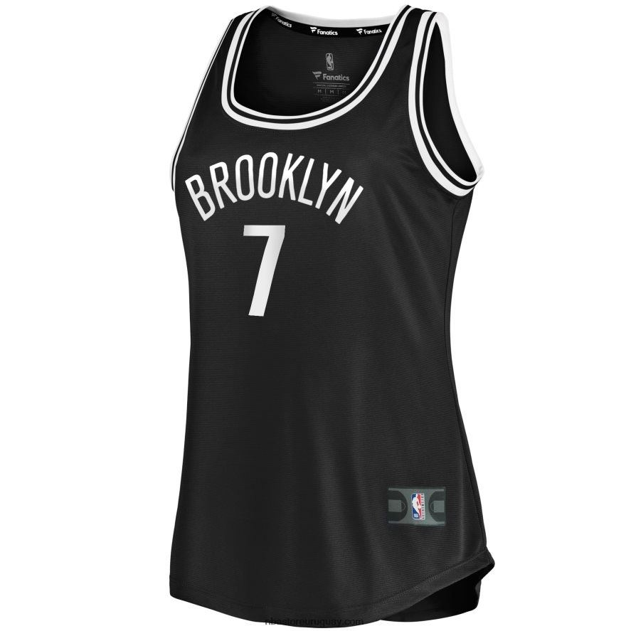brooklyn nets kevin durant camiseta negra de tanque de descanso rápido 6L080N9122 NBA