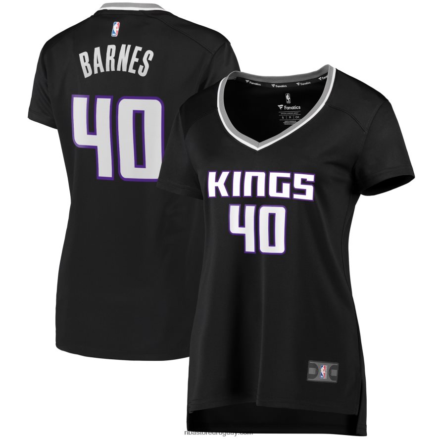 Sacramento Kings Harrison Barnes Réplica de camiseta negra de jugador de fast break 6L080N10379 NBA