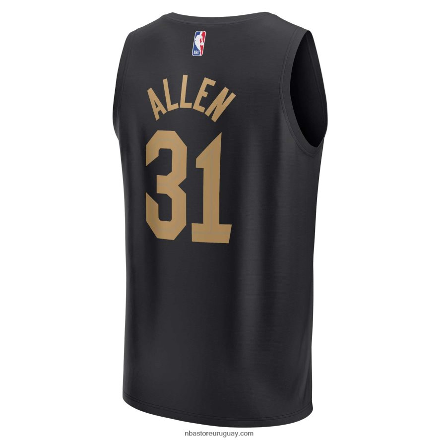 cleveland cavaliers jarrett allen camiseta de jugador de ruptura rápida negra 6L080N17030 NBA