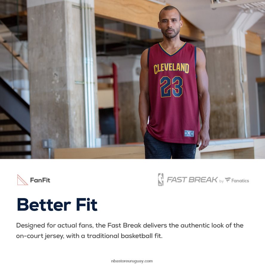 cleveland cavaliers vino fast break réplica personalizada jersey 6L080N16899 NBA