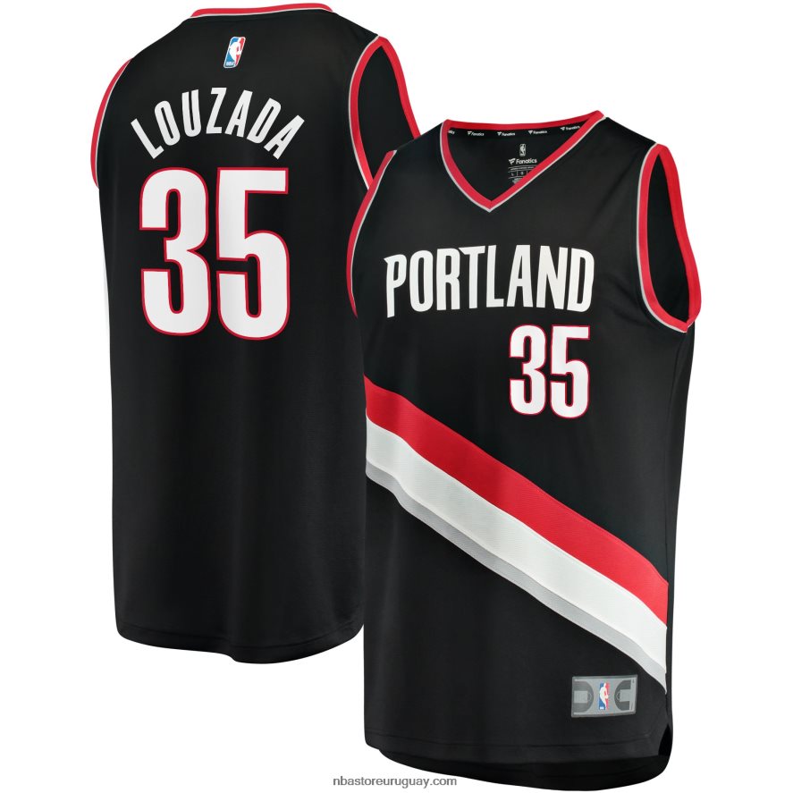 camiseta réplica de los portland trail blazers didi louzada negra fast break 6L080N18733 NBA