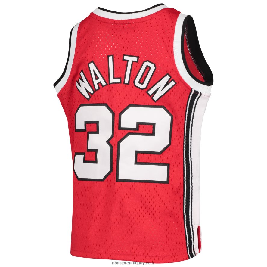 jersey portland trail blazers bill walton negro 1976-77 hardwood classics swingman 6L080N17848 NBA