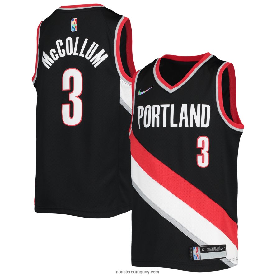 portland trail blazers c.j. camiseta nike mccollum negro diamante swingman 6L080N17822 NBA