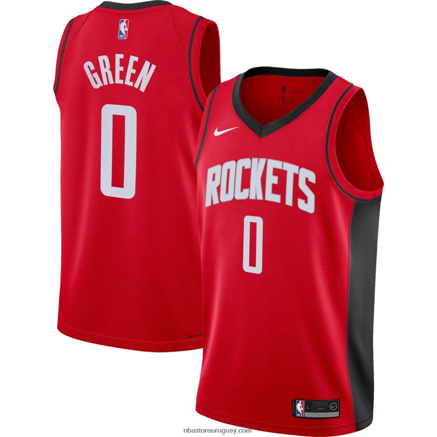 Camiseta Houston Rockets Jalen Verde Nike Rojo Swingman 6L080N17907 NBA