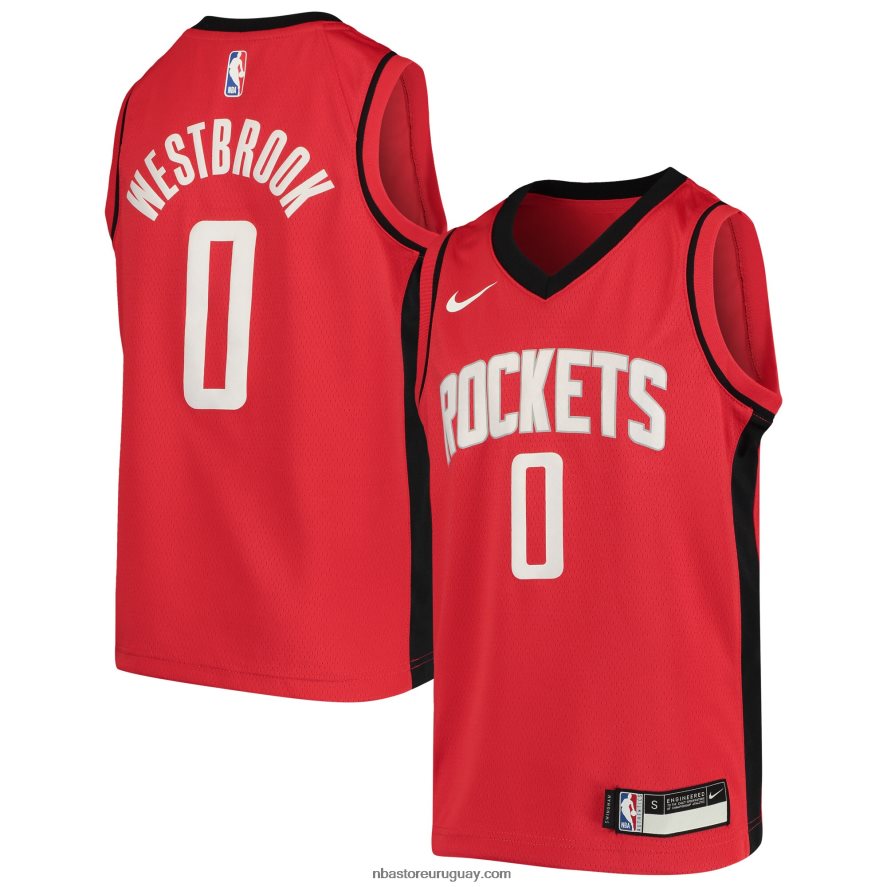 Camiseta Houston Rockets Russell Westbrook Nike Swingman Roja 6L080N18017 NBA