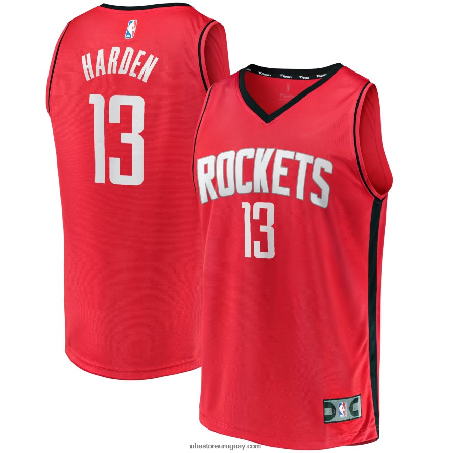 Réplica de camiseta roja de jugador de quiebre rápido de James Harden de Houston Rockets 6L080N17080 NBA