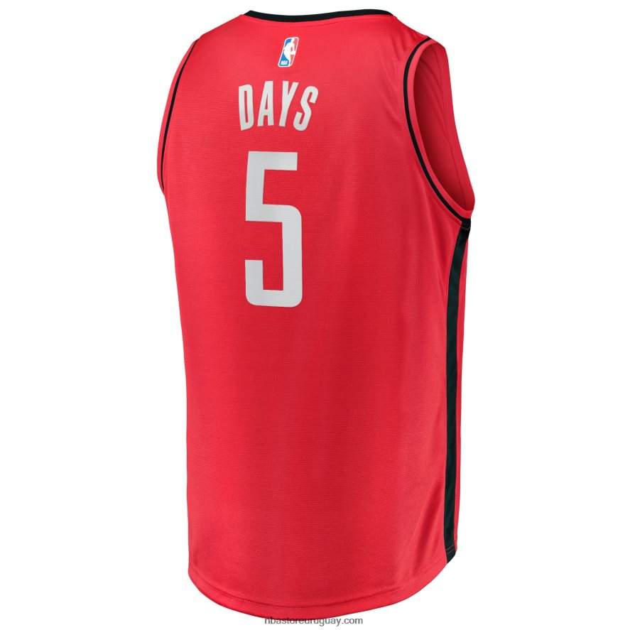 houston cohetes darius días rojo fast break player jersey 6L080N18926 NBA