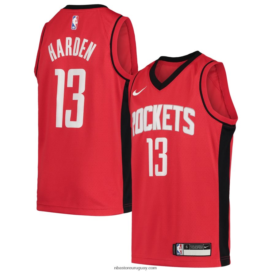 houston cohetes james harden nike rojo equipo swingman jersey 6L080N17760 NBA