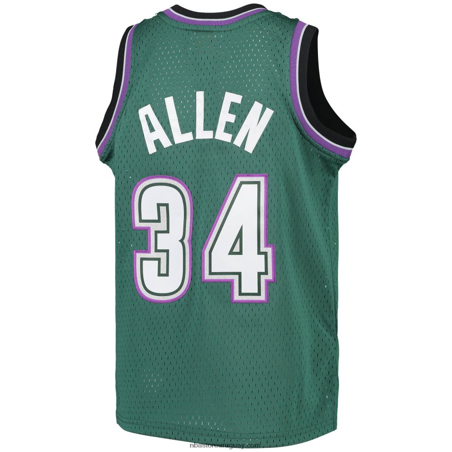jersey milwaukee bucks ray allen mitchell & ness green hardwood classics swingman 6L080N16805 NBA