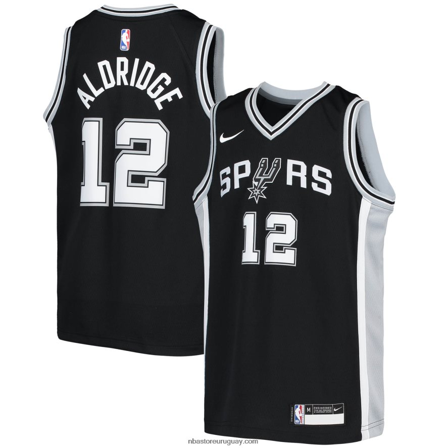 camiseta nike san antonio spurs lamarcus aldridge negra swingman 6L080N19729 NBA