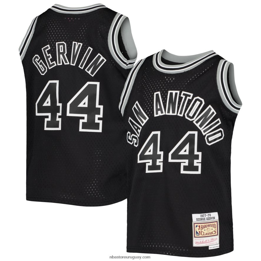 camiseta san antonio spurs george gervin black 1978-79 hardwood classics alero 6L080N17779 NBA