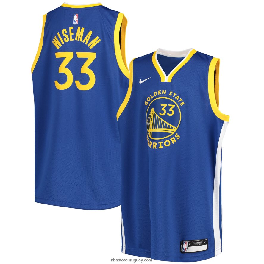 camiseta nike royal swingman de los guerreros del estado dorado james wiseman 6L080N18596 NBA