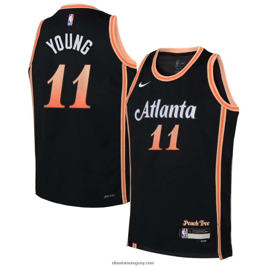 atlanta hawks trae joven nike negro swingman jersey 6L080N16731 NBA