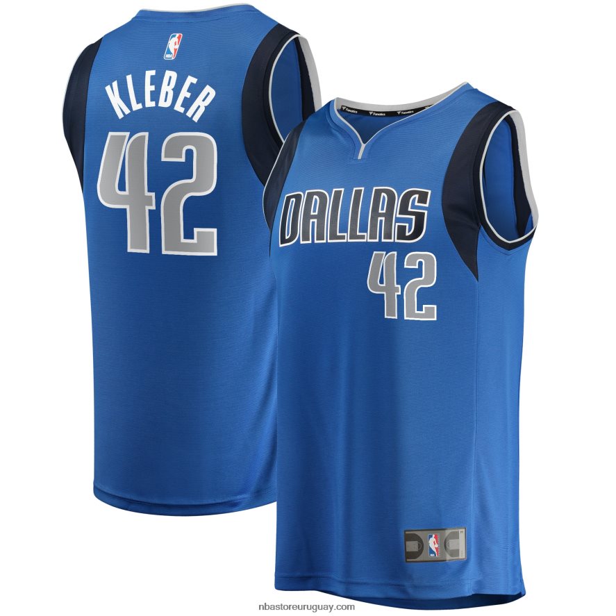 camiseta dallas mavericks maxi kleber blue fast break jugador 6L080N17846 NBA