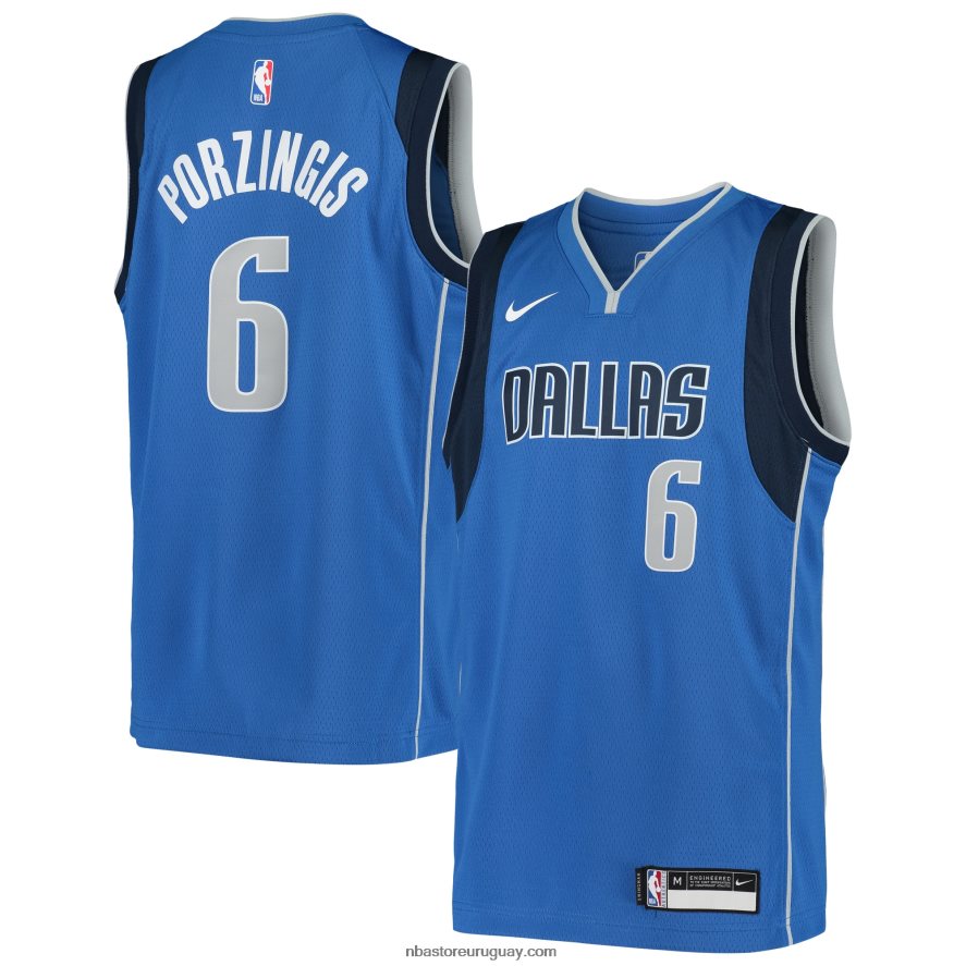 camiseta nike azul swingman kristaps porzingis de los mavericks de dallas 6L080N18595 NBA
