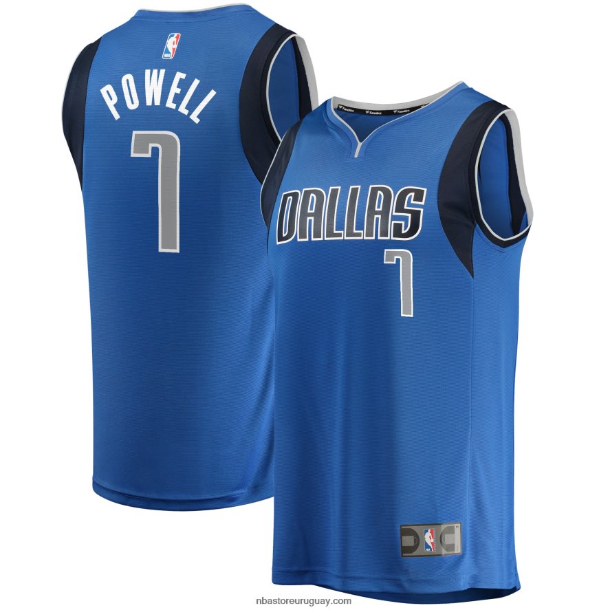 dallas mavericks dwight powell camiseta azul de jugador de descanso rápido 6L080N17801 NBA