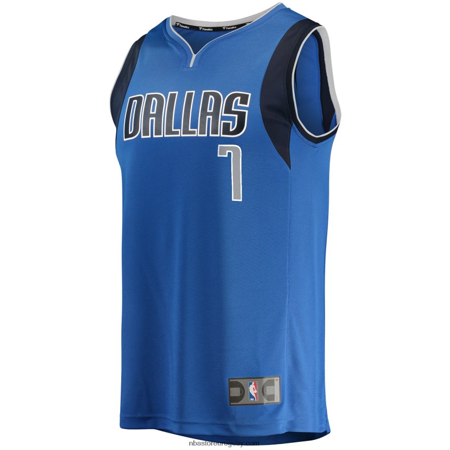 dallas mavericks dwight powell camiseta azul de jugador de descanso rápido 6L080N17801 NBA