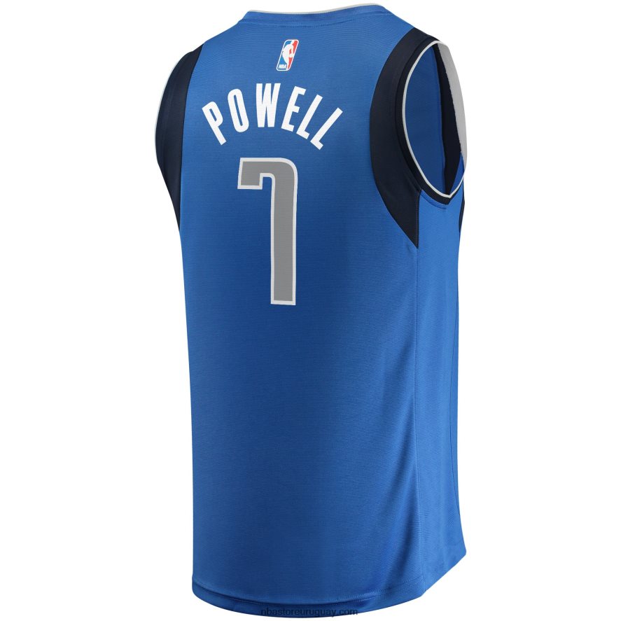 dallas mavericks dwight powell camiseta azul de jugador de descanso rápido 6L080N17801 NBA